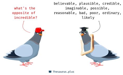 incredible thesaurus|antonym for the word incredible.